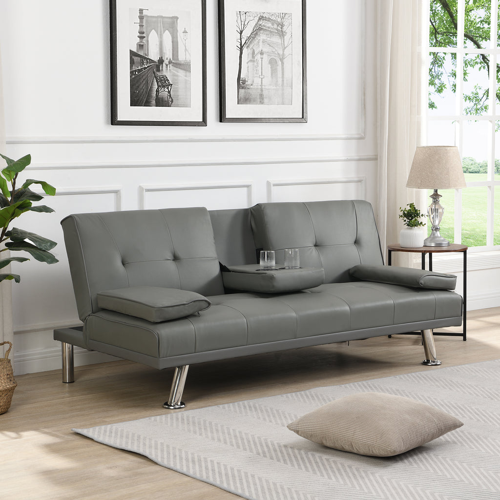 Sofa Bed with Armrest and Holders