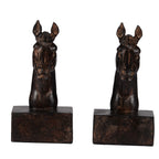 S/2 5.1x4x8" Horse Bookends