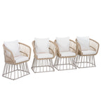 Outdoor Dining Chair MP1 - Teak Finish Wicker