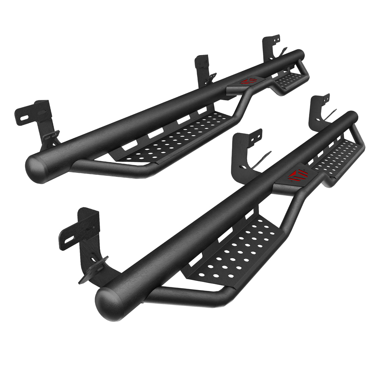 Heavy-Duty Steel Dual Stair Running Boards for Dodge Ram