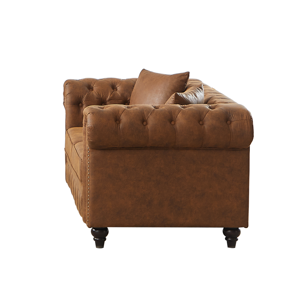 FX 63.5" Contemporary Design Chesterfield Sofa