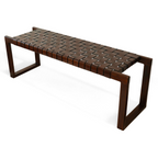 Christina Mid-Century Modern Bench