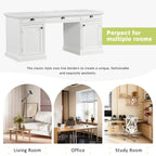 67" Modern Executive Desk with Storage Options