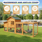80" Chicken Coop with Nest Box and Removable Tray
