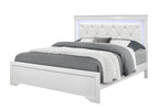 Shaker Bed with Tufted Headboard