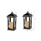 Set of 2 Menifee Lantern with LED Candle