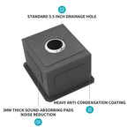 13 Inch Undermount Sink - 16 Gauge Stainless Steel Kitchen Sink