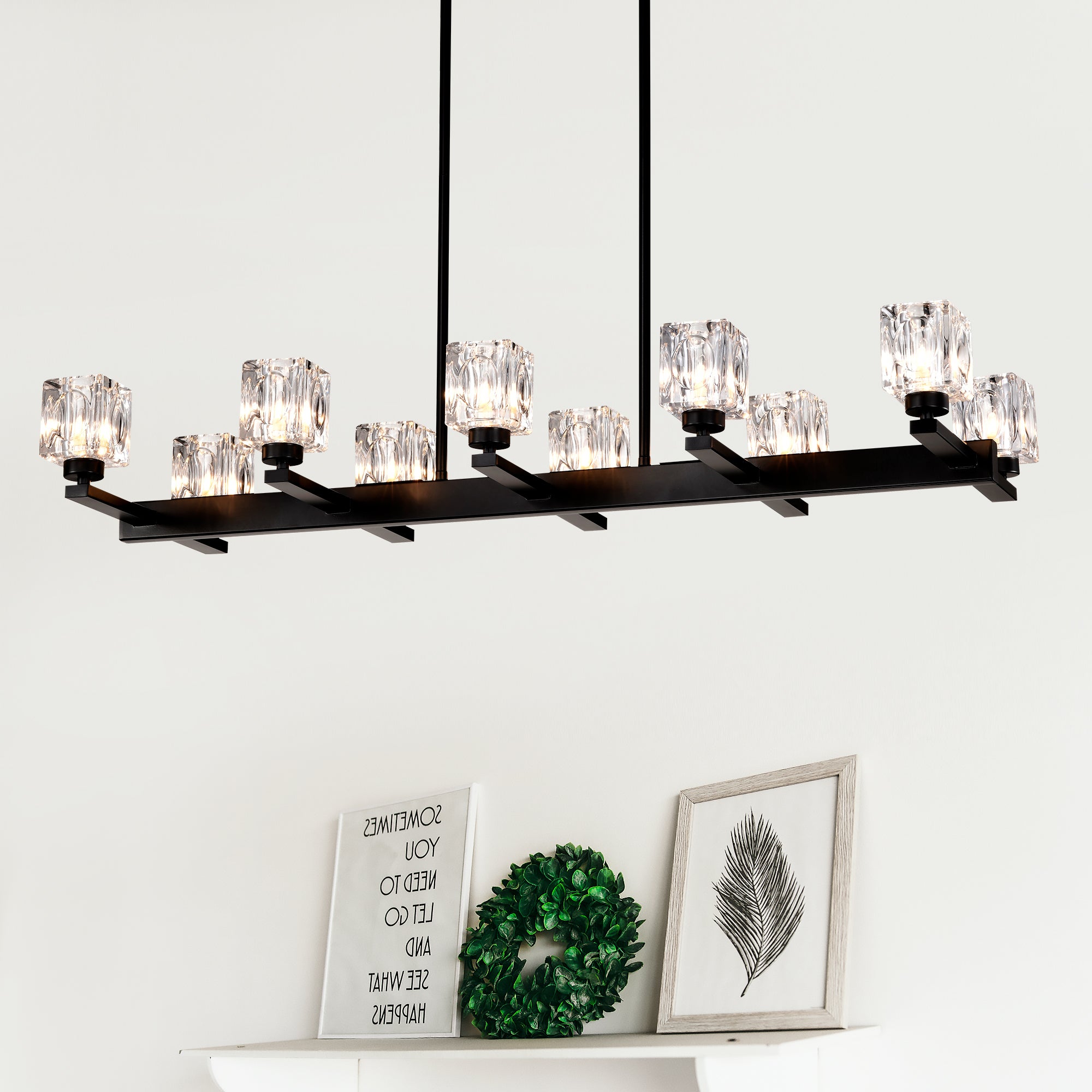10-Light Chandelier for Dining Room