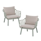 Huron Outdoor Patio PP Club Chair Set
