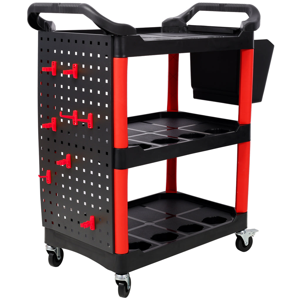3 Tier Rolling Auto Detail Cart
