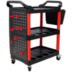 3 Tier Rolling Auto Detail Cart