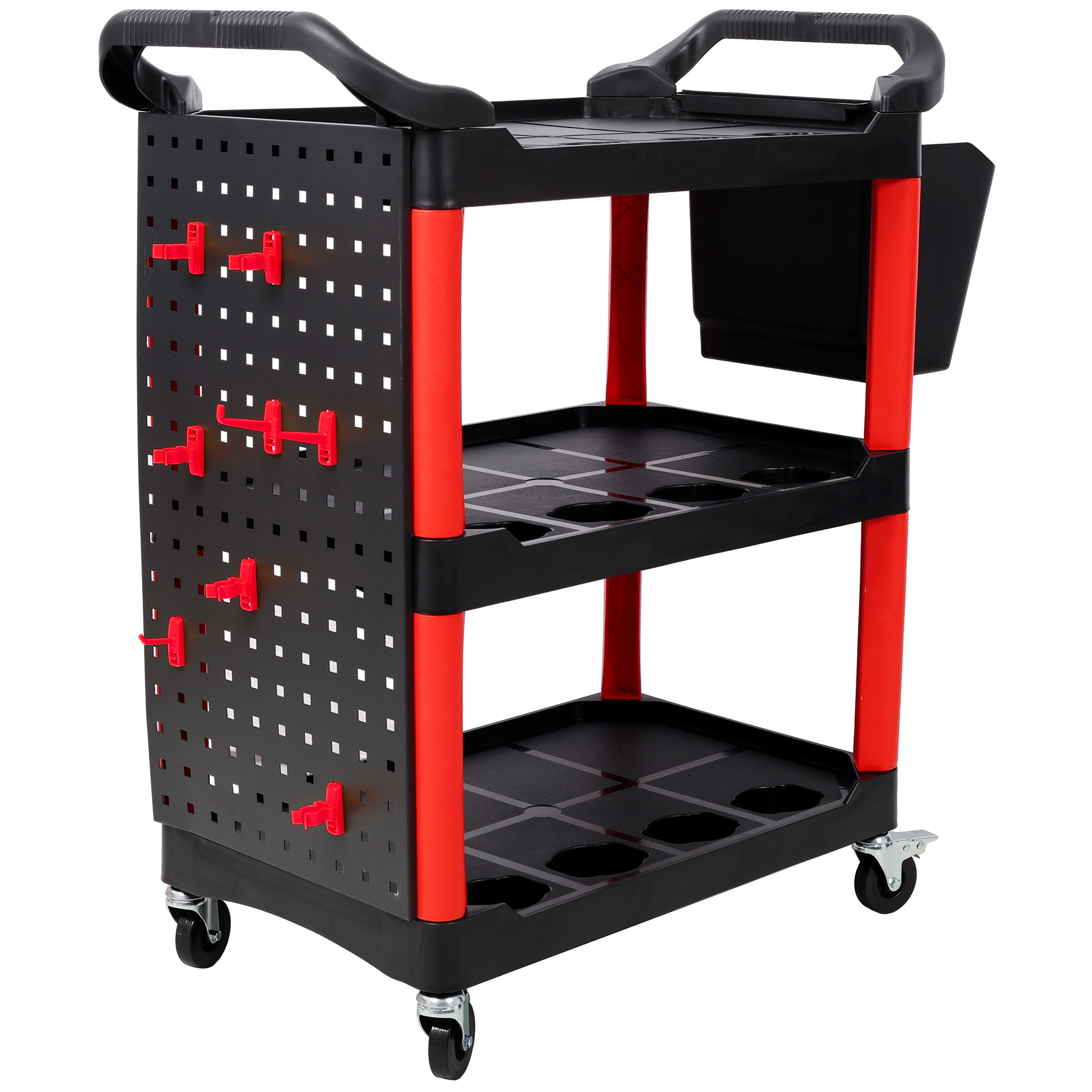 3 Tier Rolling Auto Detail Cart