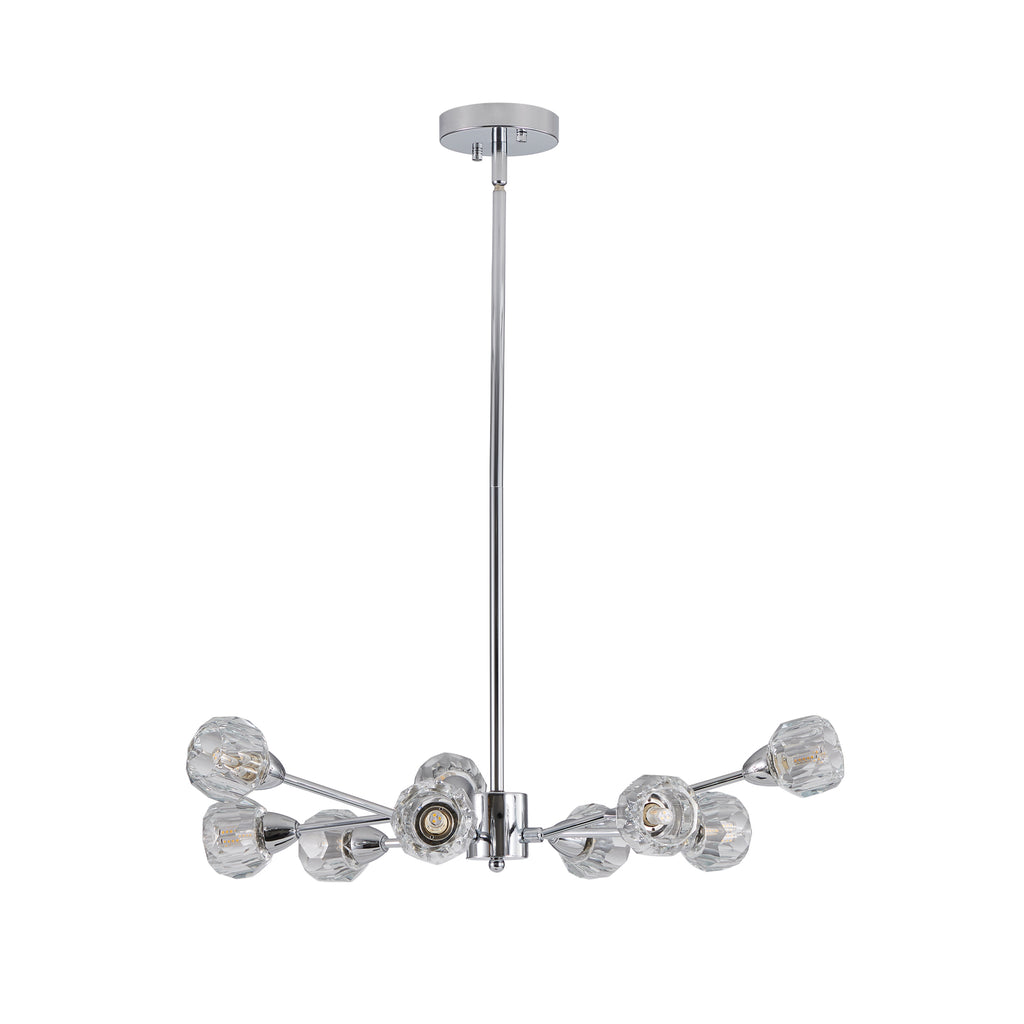 28" Modern Crystal Chandeliers with 9 Lights