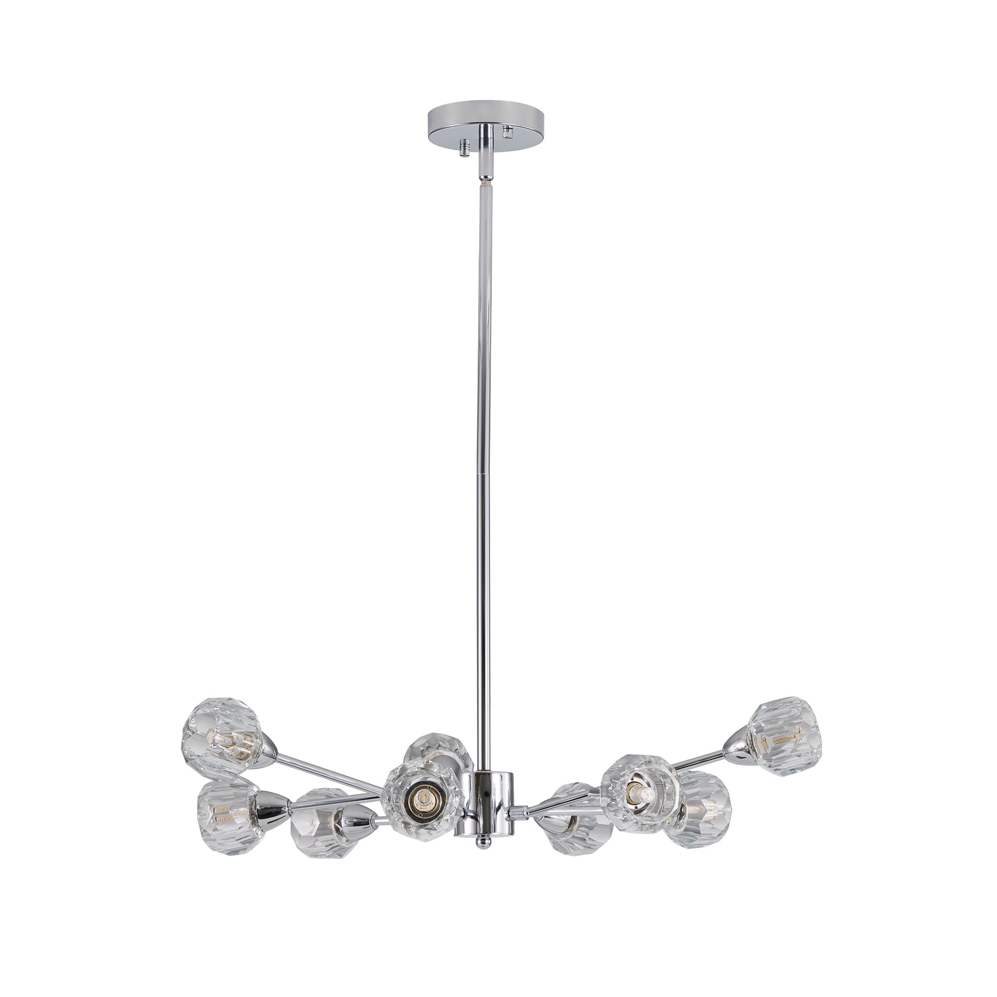 28" Modern Crystal Chandeliers with 9 Lights