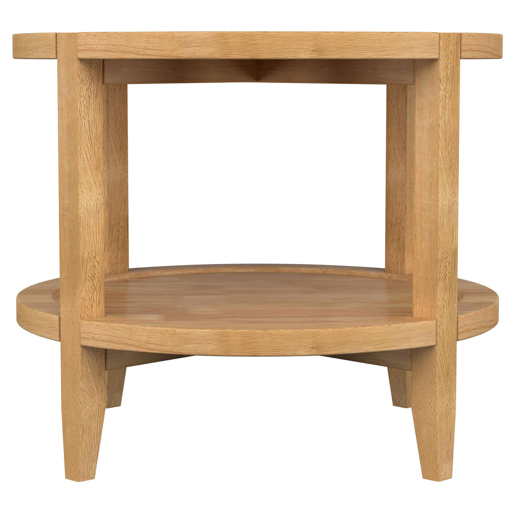 Elliott Maple 2-Piece Round Coffee and End Table Set