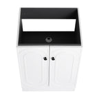 24" Freestanding Bathroom Vanity & 2 Soft-Close Cabinet Doors