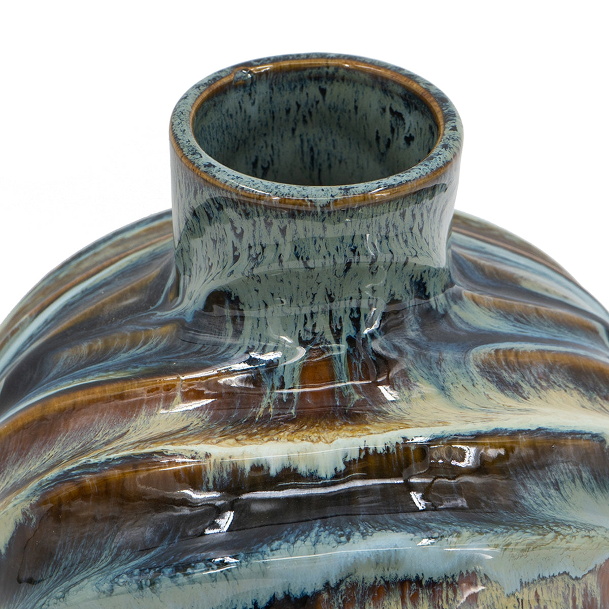 Ceramic Decorative Vase - Blue and White