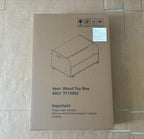 Wooden Toy Box with 4 Universal Wheels for Kids