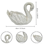 12.8-Inch Tall Vintage Swan Planter Statue