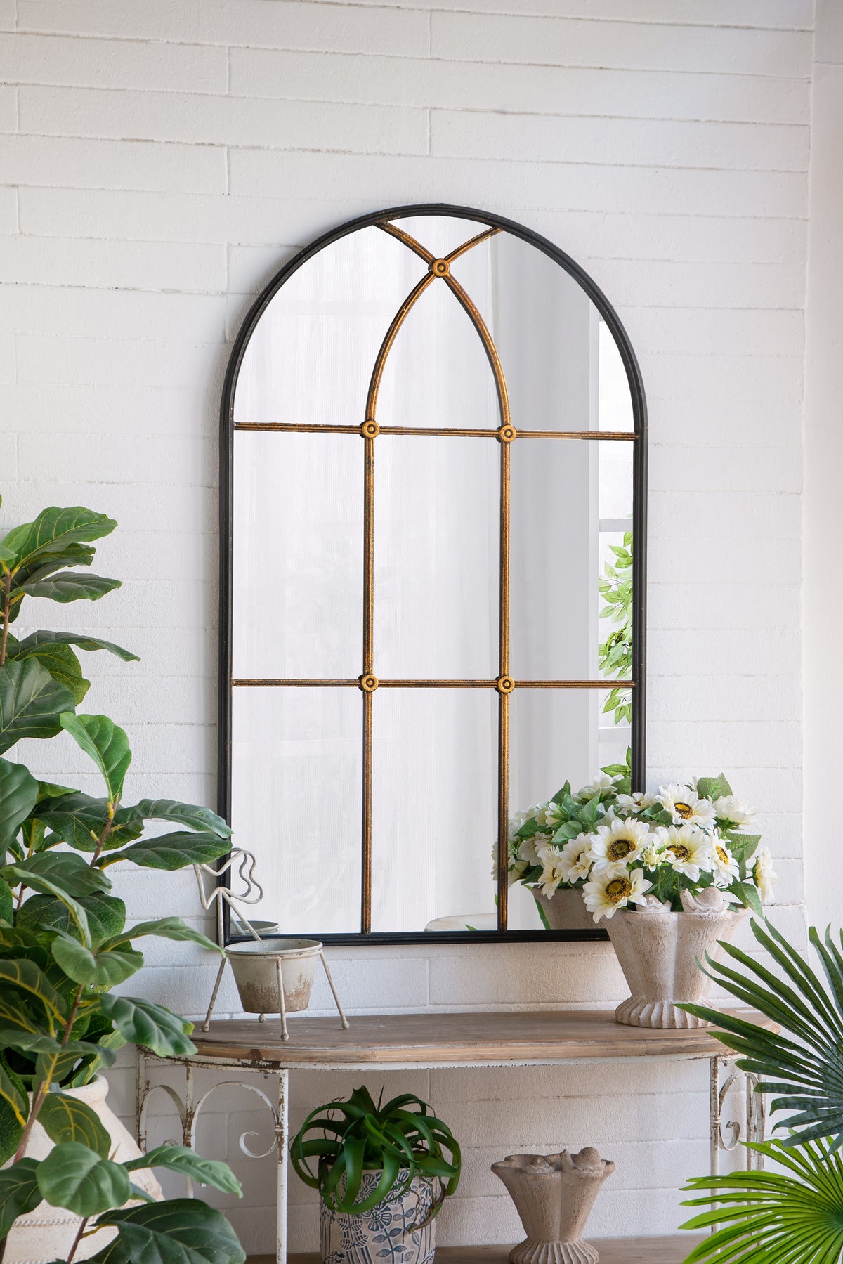 28.3x47" Arched Wall Mirror