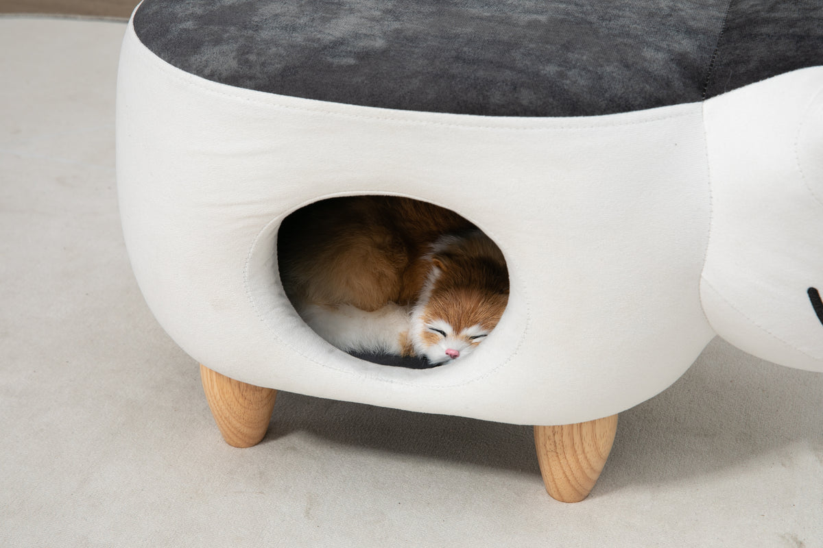 Caroline the Cat Ottoman