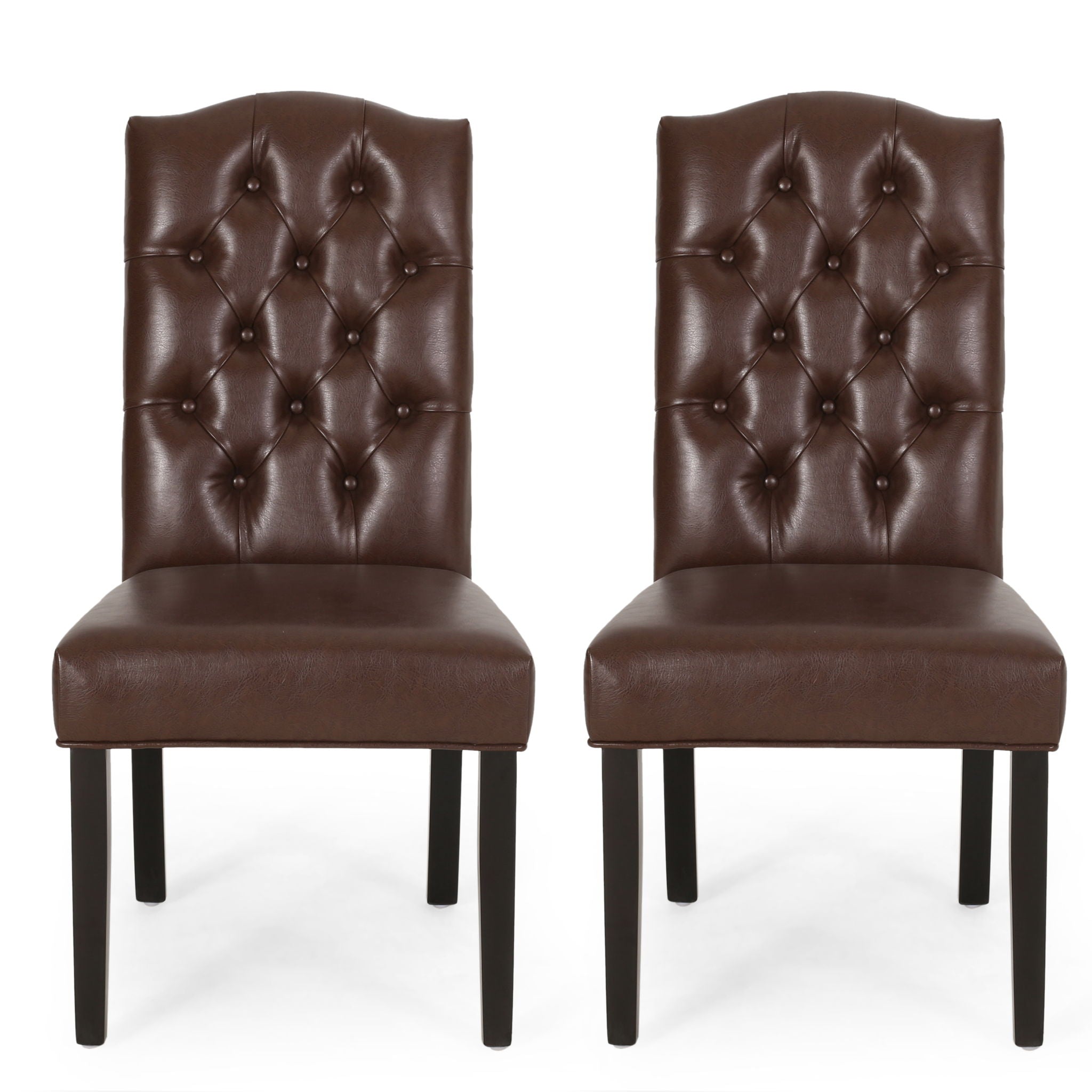 Harriet Tufted Dining Chair with Button Tufting and Diamond Stitching