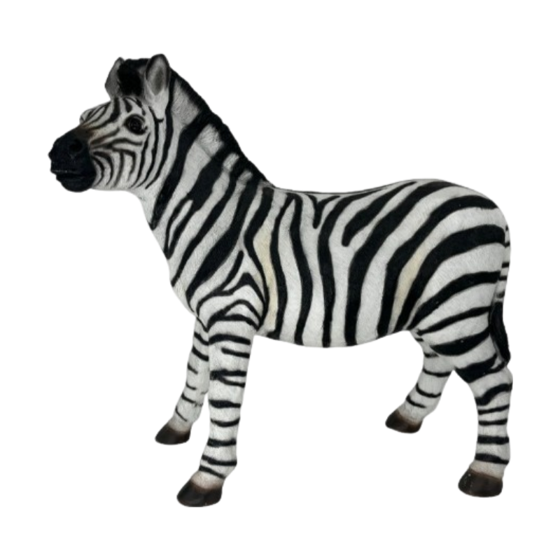 Simulated Zebra Garden Statue
