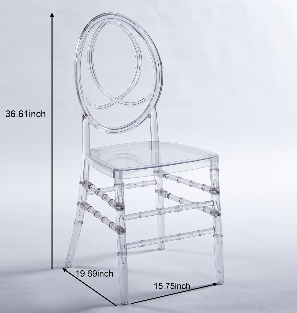 Wedding Chair Set of 4 - Durable Plastic Seating