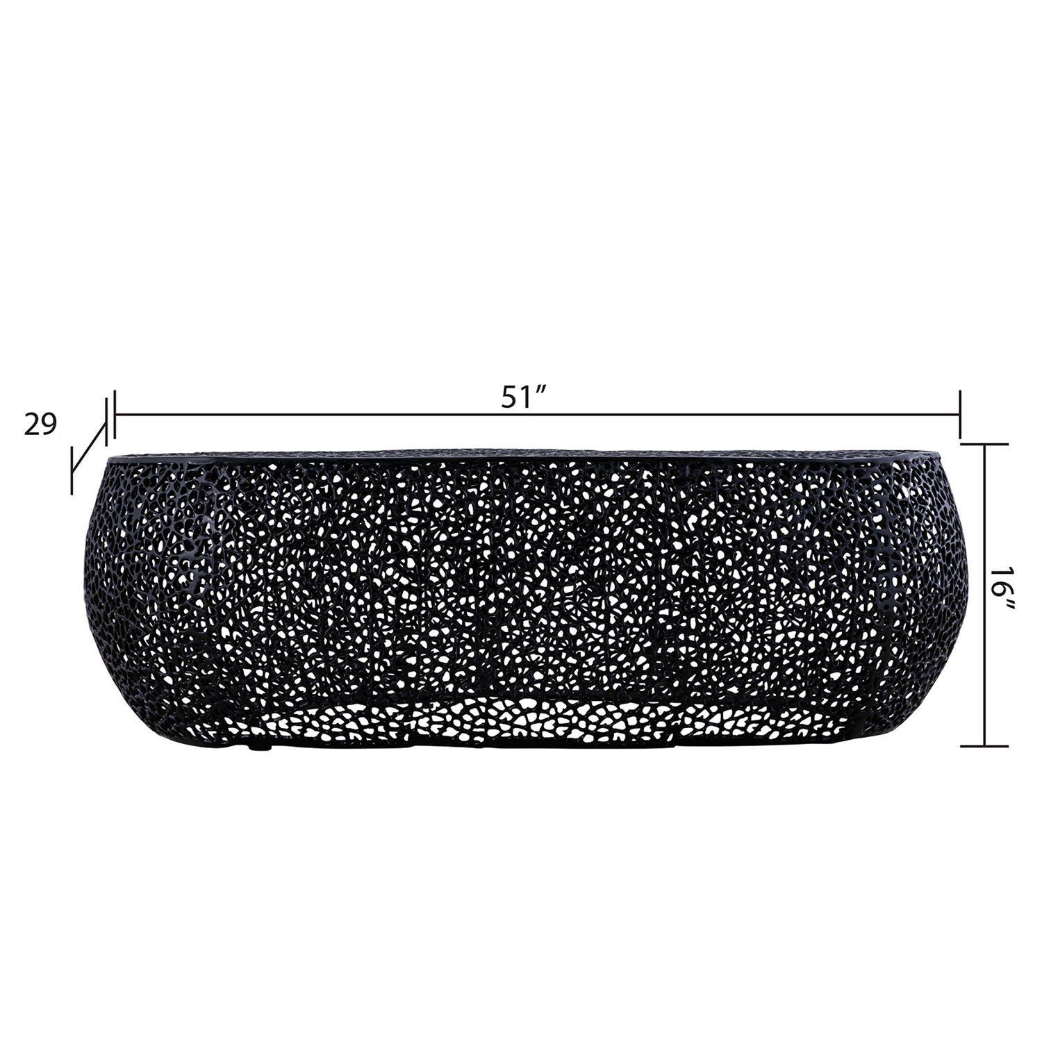 T3601 - Modern Oval Coffee Table