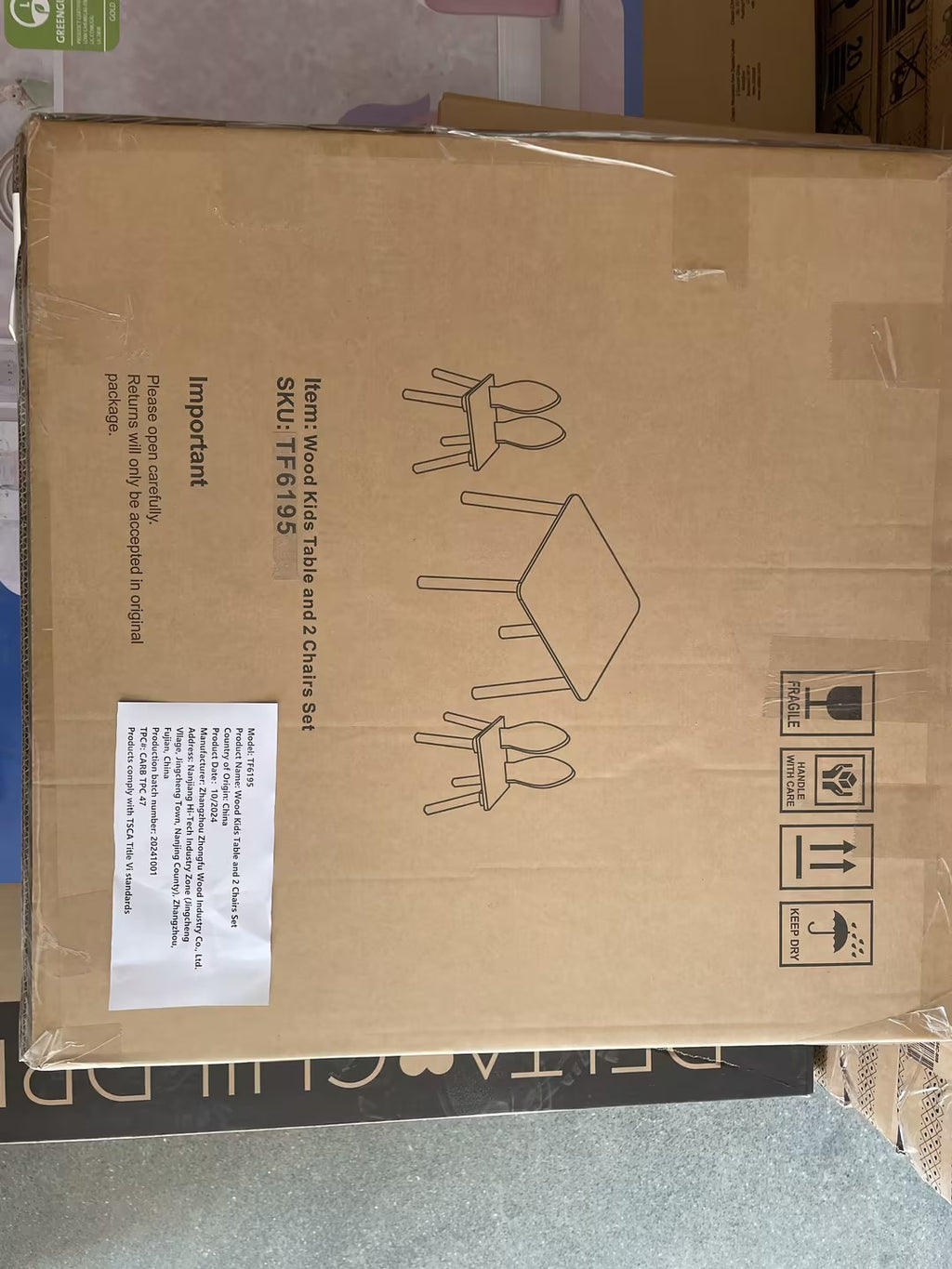 Kids Table and 2 Chairs Set