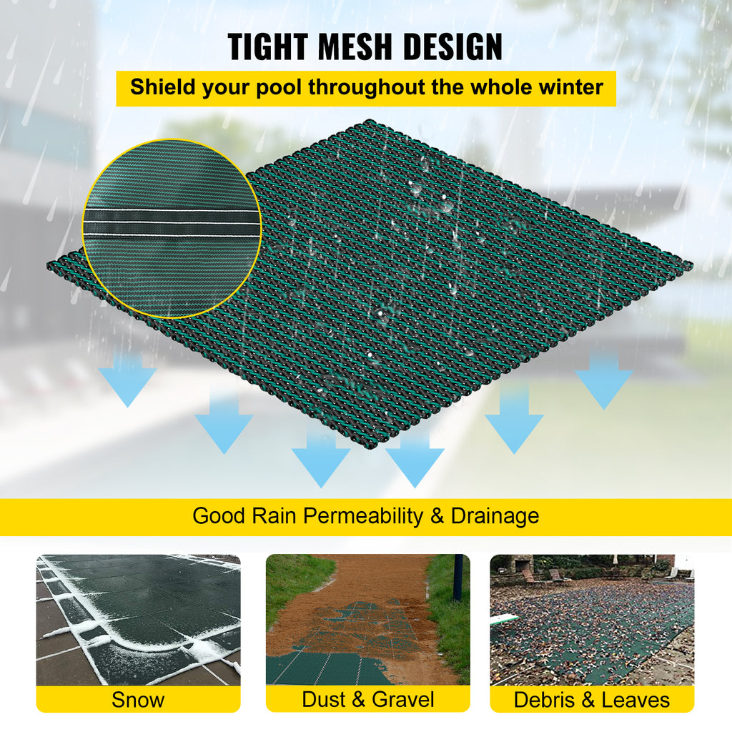 Pool Safety Cover 16x40 ft