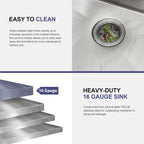 Double Bowl (50/50) Undermount Kitchen Sink