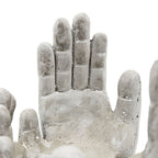 Set of 2 Accepting Hands Accent Cement Hand Decor
