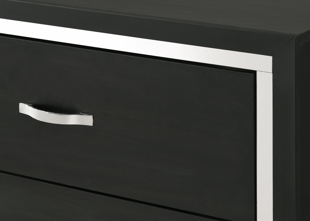 Modern 1pc Glam 6-Drawer Dresser
