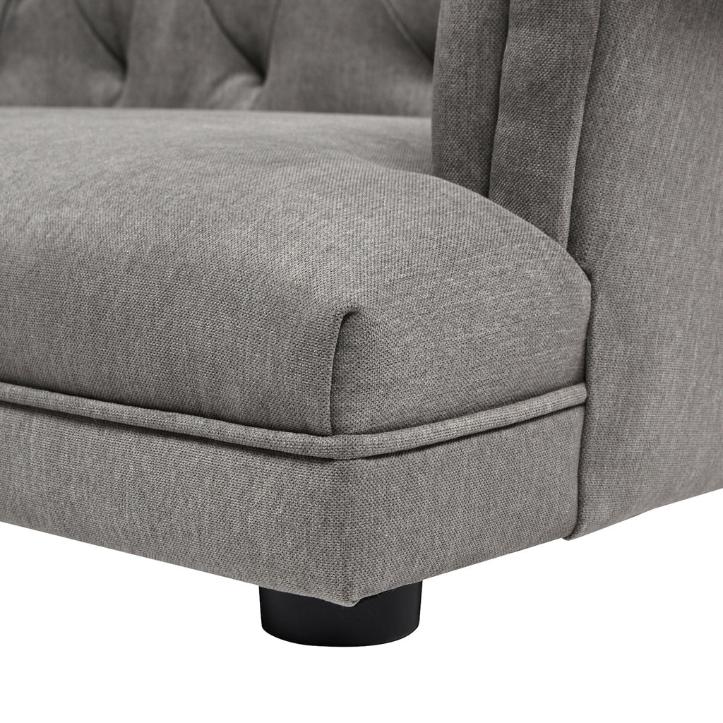 Kiki 36.5" Chesterfield Dog Sofa Bed, Medium, Uptown