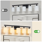 5-Light Matte Bathroom Vanity Wall Light