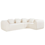110" Modern Curved L-Shaped Modular Sectional Sofa