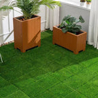 Artificial Lawn 36pcs Interlocking Artificial Grass Tiles