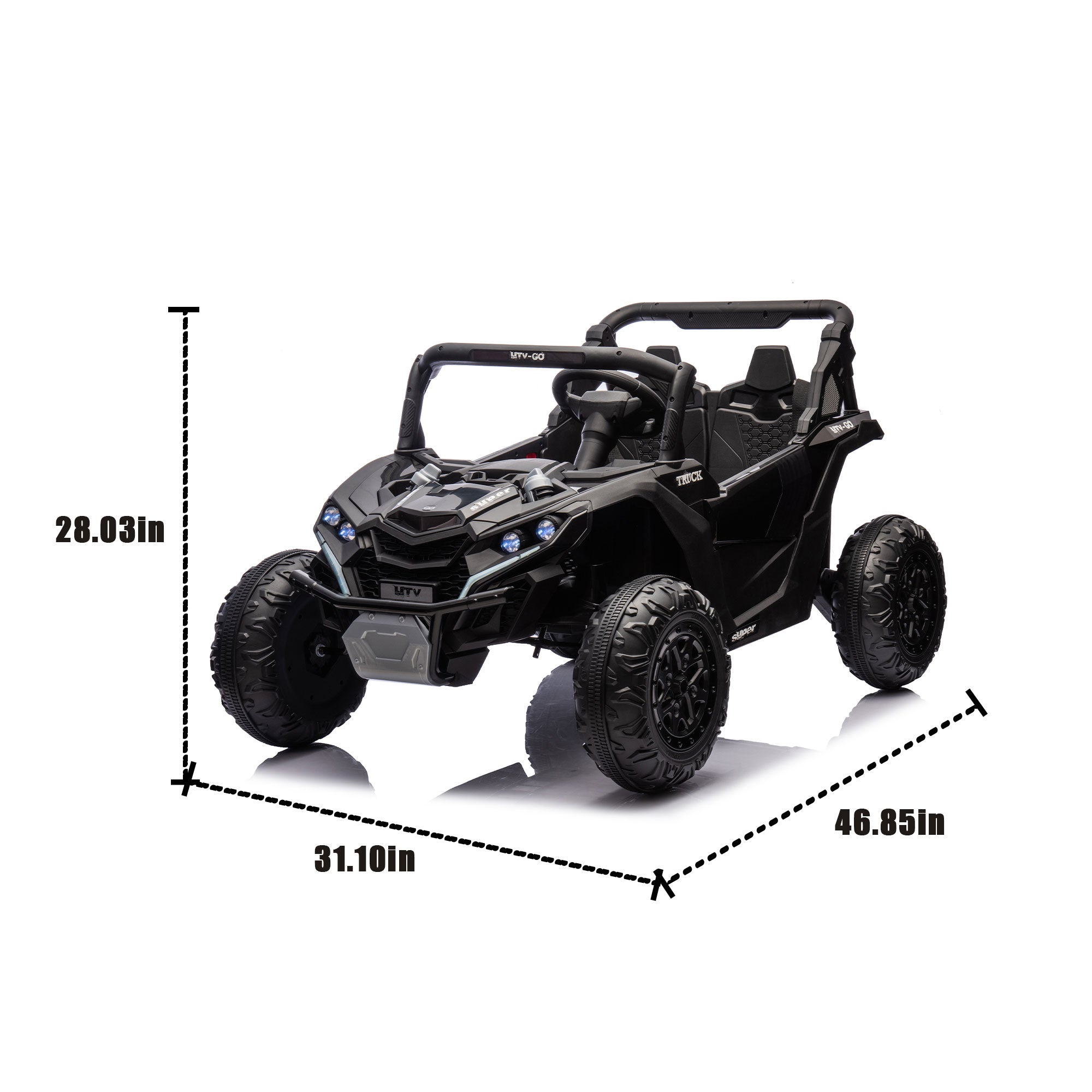 24V Two-Seater Kids Ride On UTV with Remote Control