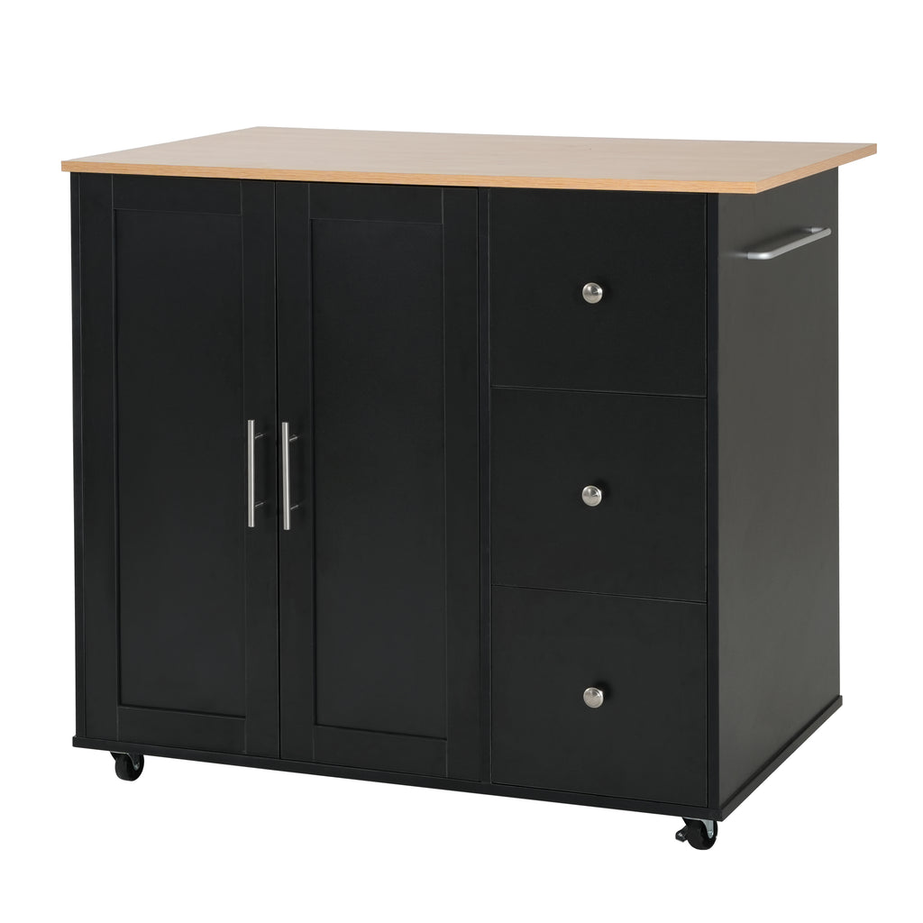 Mobile Kitchen Cart with Storage