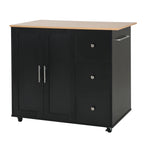 Mobile Kitchen Cart with Storage