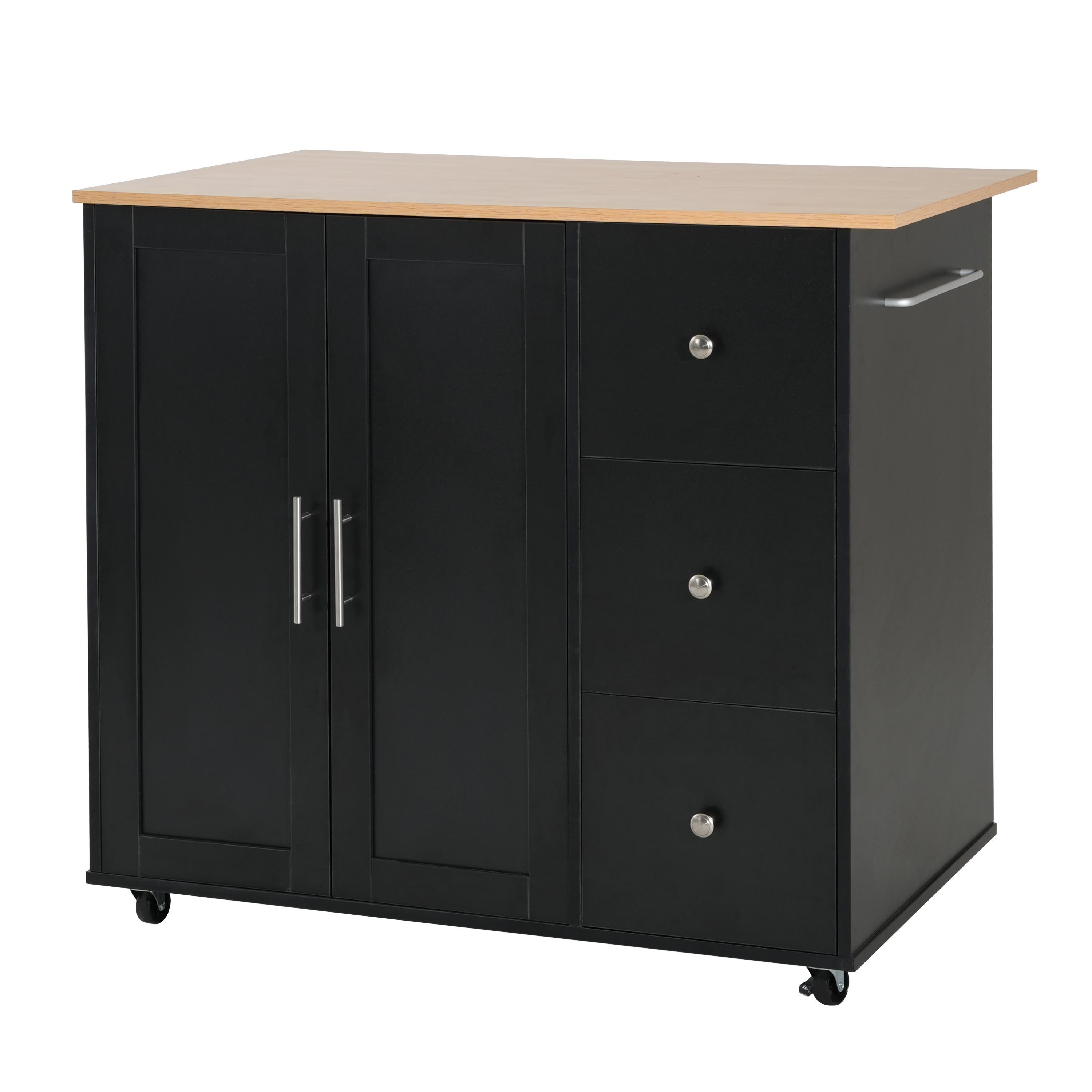Mobile Kitchen Cart with Storage