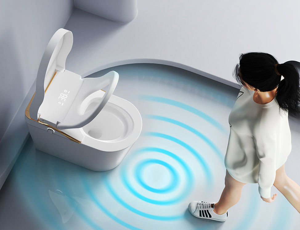 Modern Smart Toilet With Bidet and Auto Features