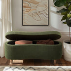 Boucle Flip Top Storage Bench