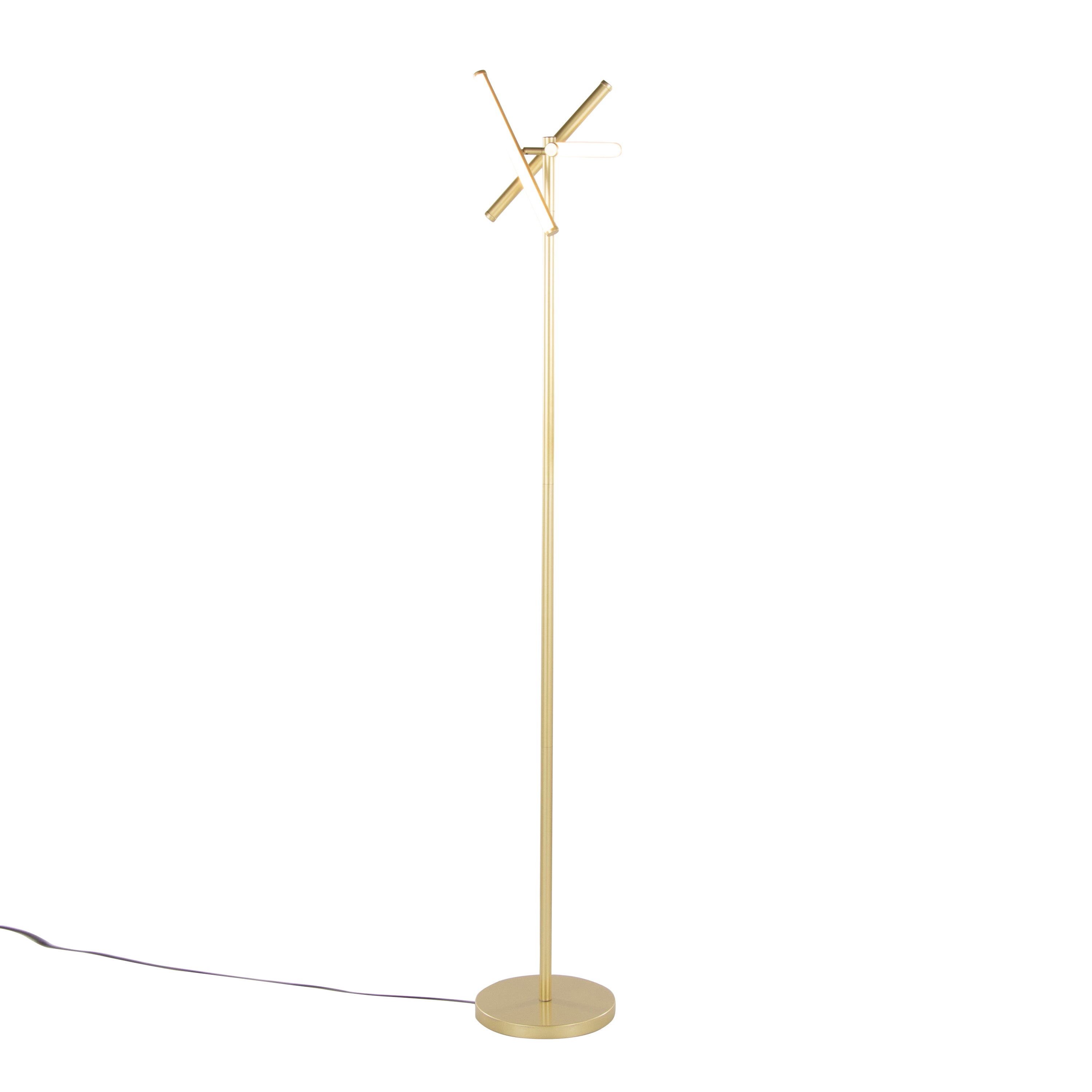 Icicle 65" Modern Swivel Floor Lamp