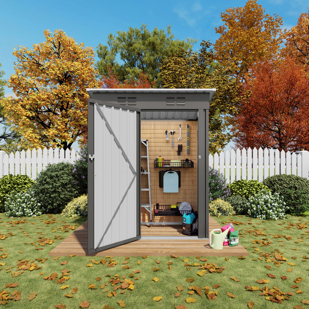 5X3 FT Metal Outdoor Storage Shed