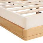 Mid-Century Modern Wood Bed Frame