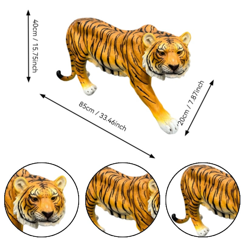 Simulated Tiger Resin Garden Statue