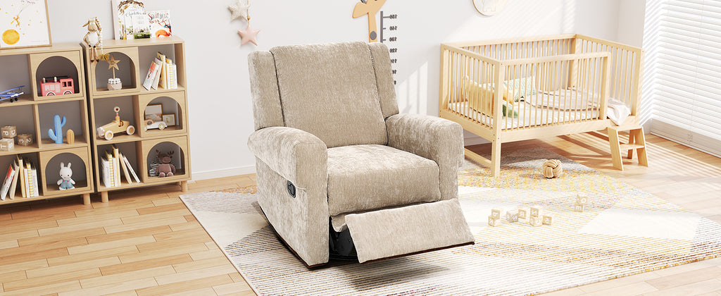 Manual Recliner Nursery Recliner Chair Swivel Rocker