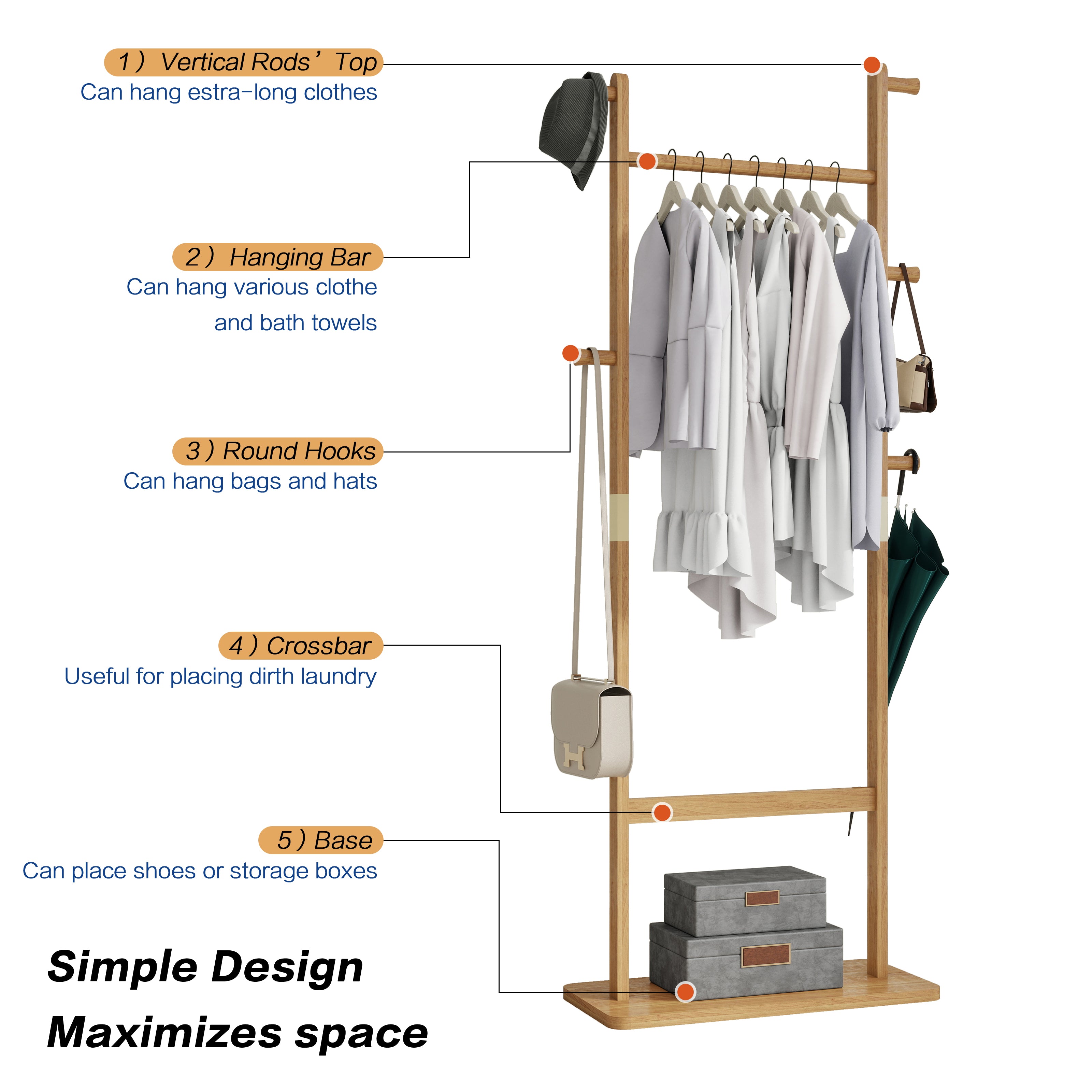 Solid Wood Hanger Set - Elegant and Functional